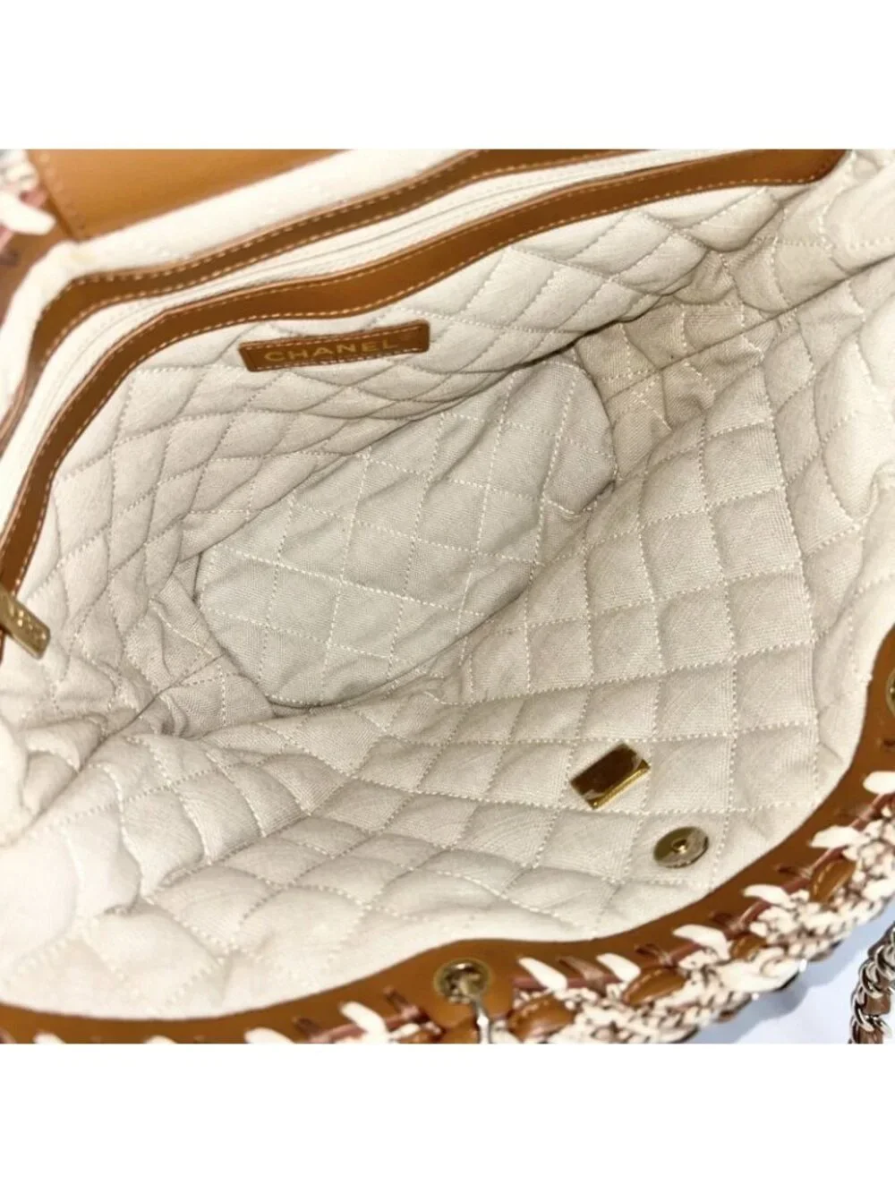 Chanel Shoulder Bag Cage Shopping Chain Tote Coco